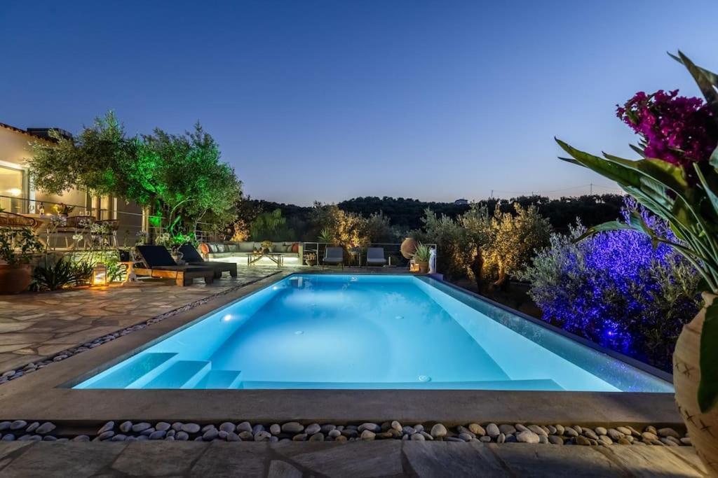 Skopelos Blue Heaven Pool Villa In Olive Grove Exterior foto
